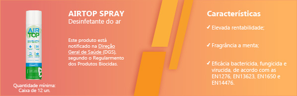 Air Top Spray Desinfetante do Ar