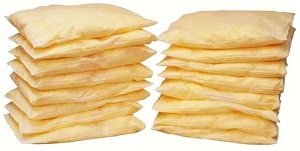 Almofadas absorventes 40 x 40cm para a contenção de químicos derramados